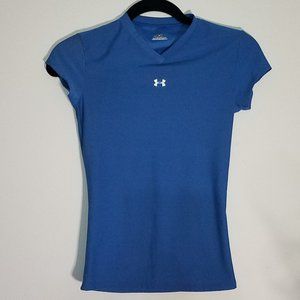 Under Armour Blue Athletic Shirt Womens-Small